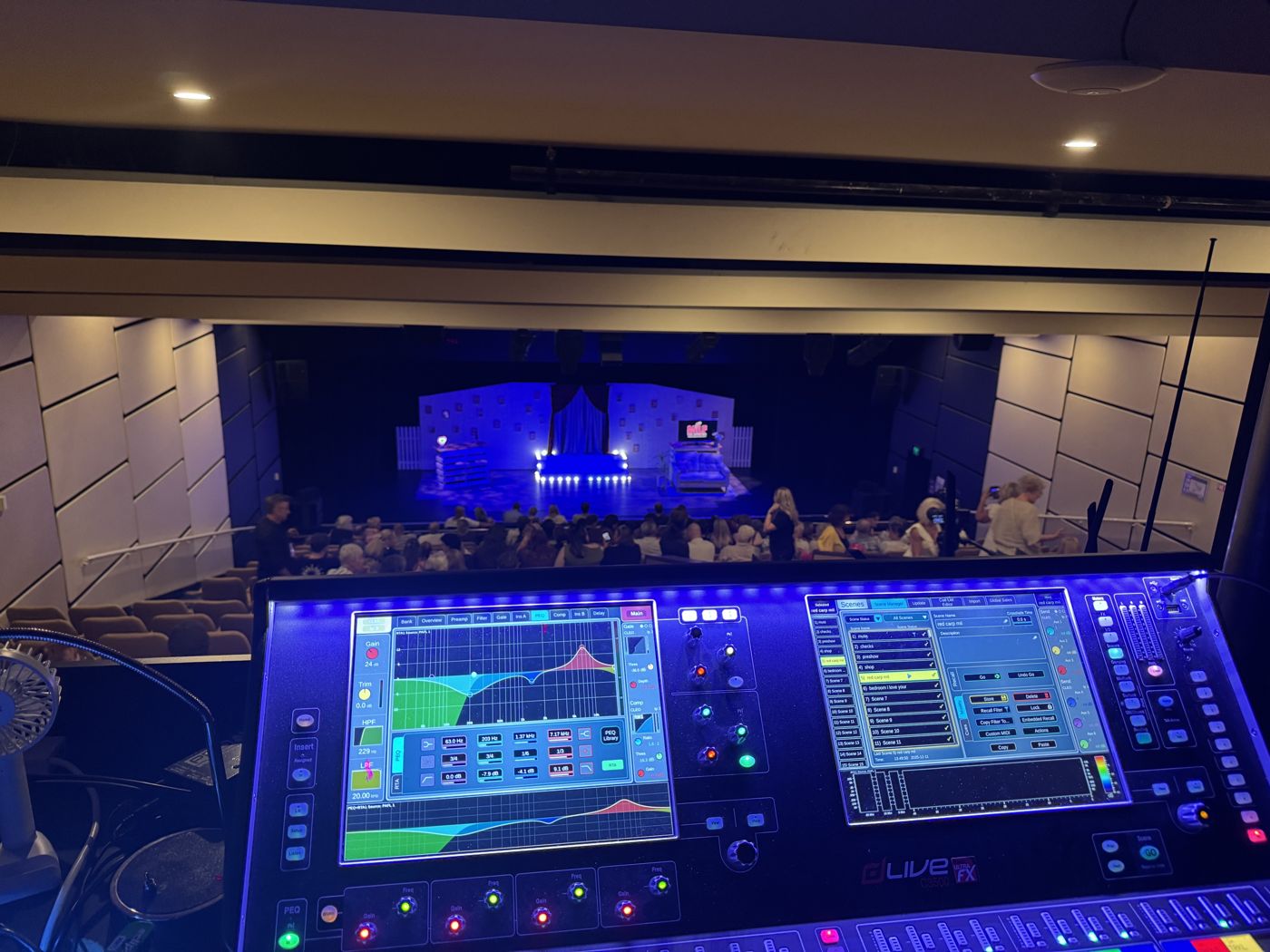 Allen & Heath dLive console at The Events Centre Caloundra