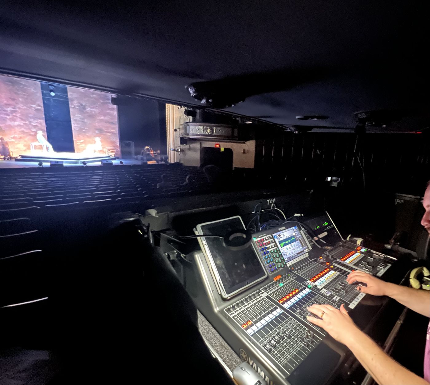 Mixing a touring musical from the front-of-house desk
